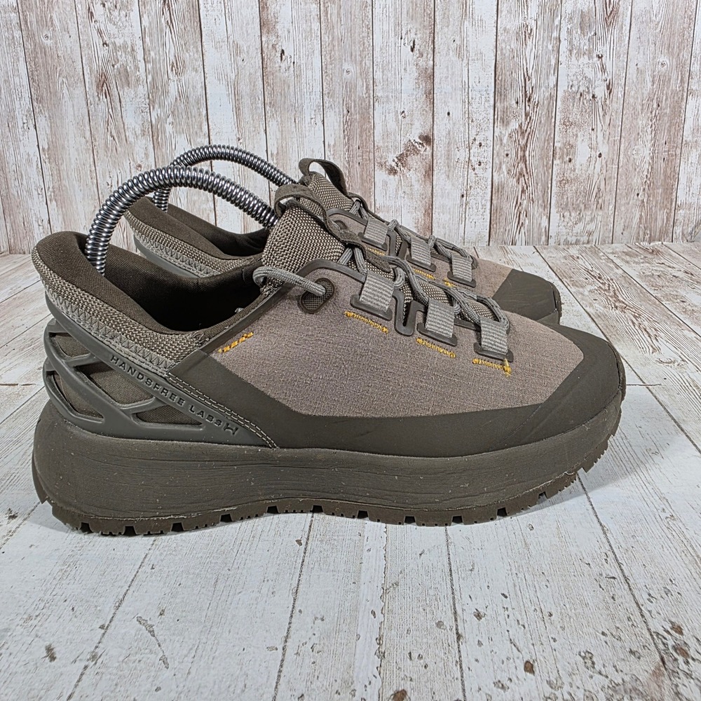 Kizik Wasatch Hands Free Slip On Sneakers Olive Tan Womens 7 F3JB DWASTW06-1D